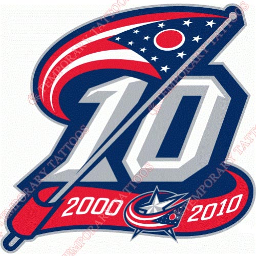Columbus Blue Jackets Customize Temporary Tattoos Stickers NO.128
